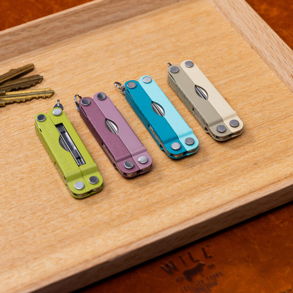 Translation missing: en.Four Leatherman Micra in various colors