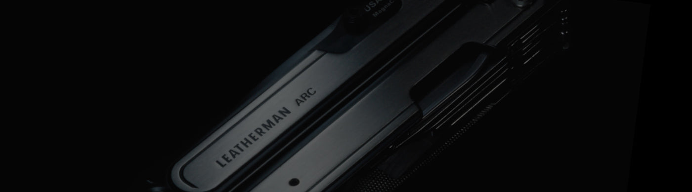 Translation missing: en.Leatherman arc with a black background