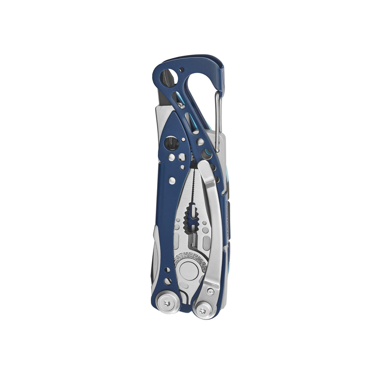 Translation missing: en.Nightshade Leatherman Skeletool® CX multi-tool closed, showcasing its sleek design and functionality