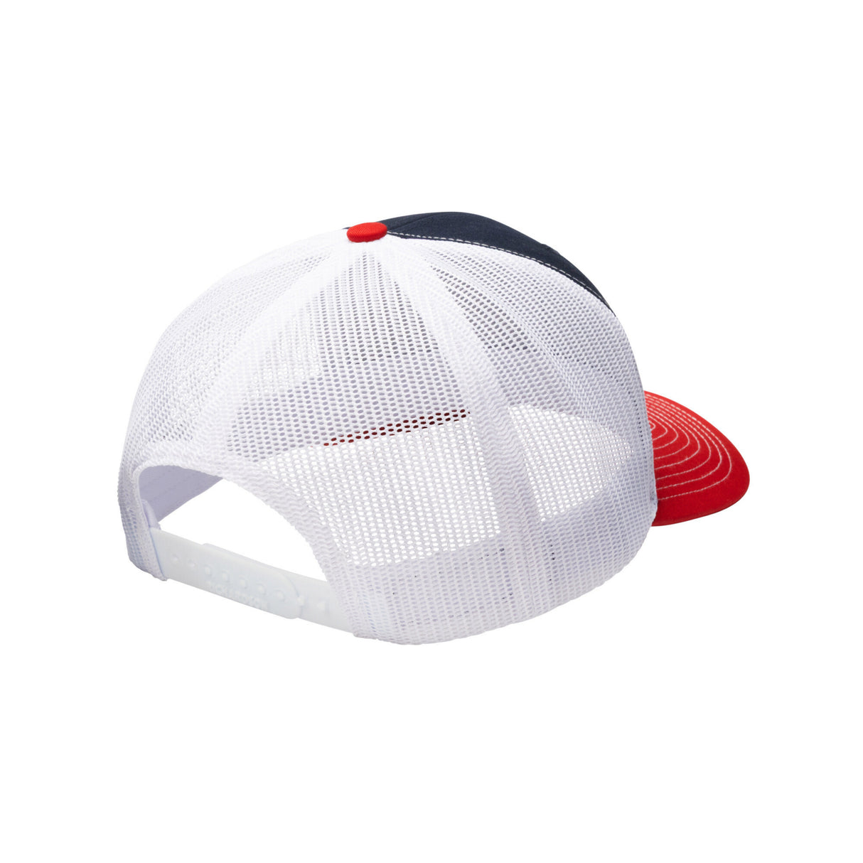 Translation missing: en.Back of the navy Pacific Northwest Trucker Hat showing off the adjustable snapback and mesh back