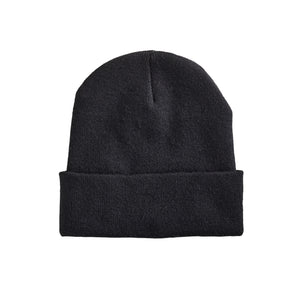 Translation missing: en.Black back of the Leatherman Vintage Knit Beanie with no decal