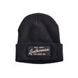 Translation missing: en.Leatherman Vintage Logo beanie with &#39;Leatherman&#39; in a cursive font. Established 1983