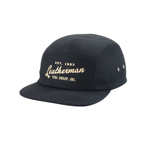 Translation missing: en.Leatherman vintage 5-panel hat with showcasing &#39;Leatherman&#39; in cursive font. Established 1983