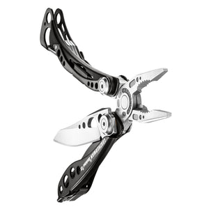 Translation missing: en.Black and silver Skeletool CX in an open beauty position