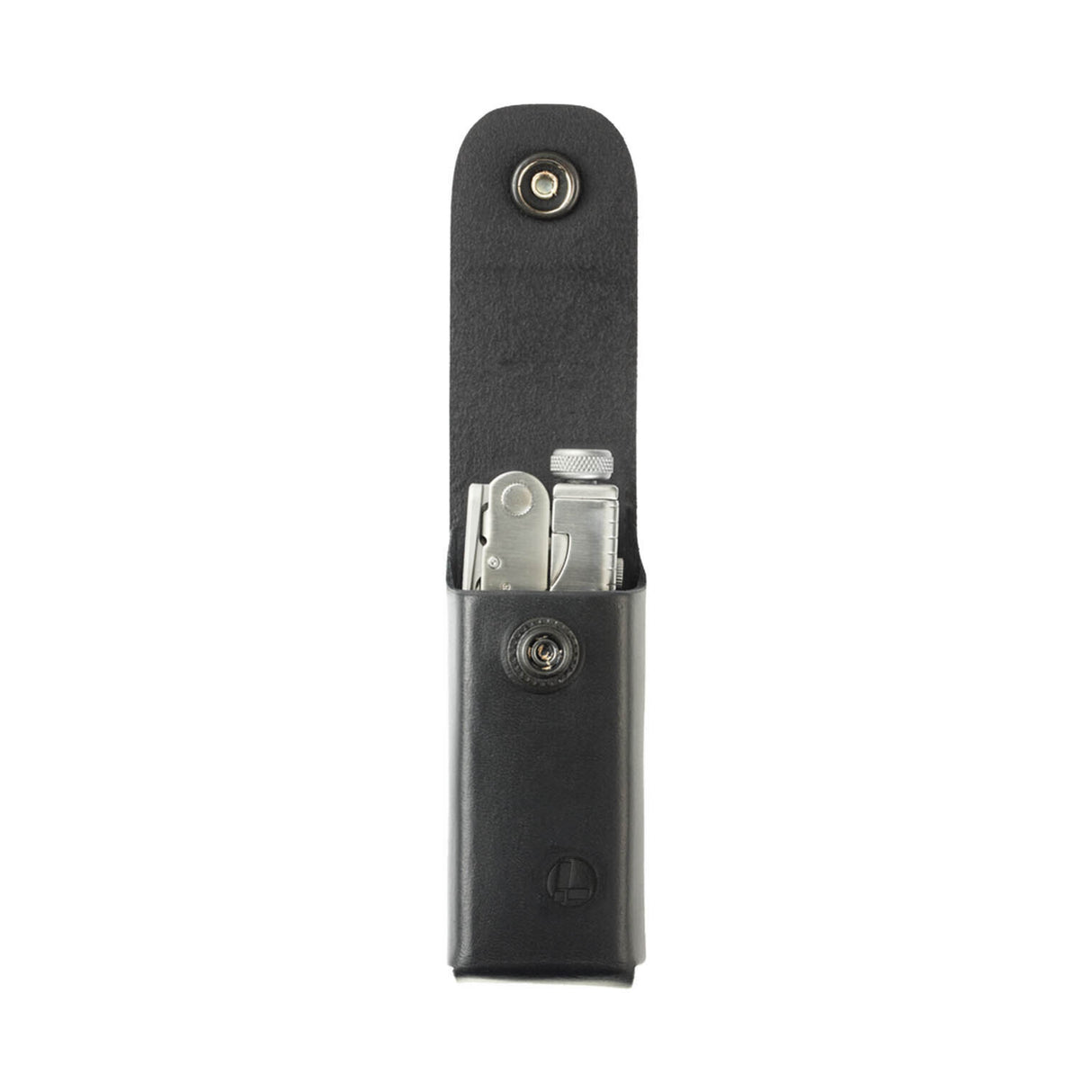 Translation missing: en.Leather Box Sheath Black 4.2&quot; Open with tool inside