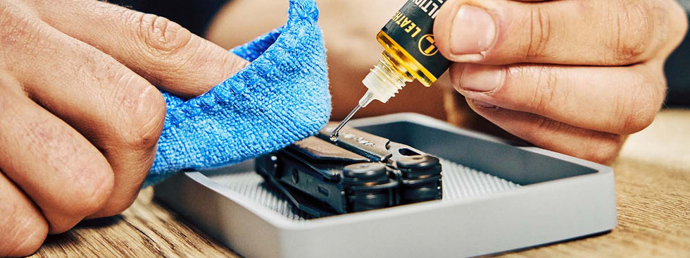 Using the Leatherman Tool Maintenance Kit to clean and oil a Leatherman Wave Plus