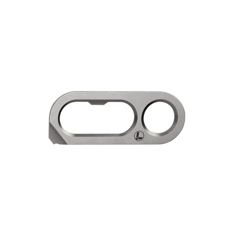Translation missing: en.Leatherman OPNR from the front showing the milled details that are the function of the tool