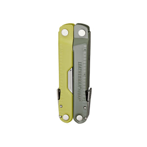 Translation missing: en.Mossy Slate Leatherman Rebar® multitool closed, showcasing its compact design