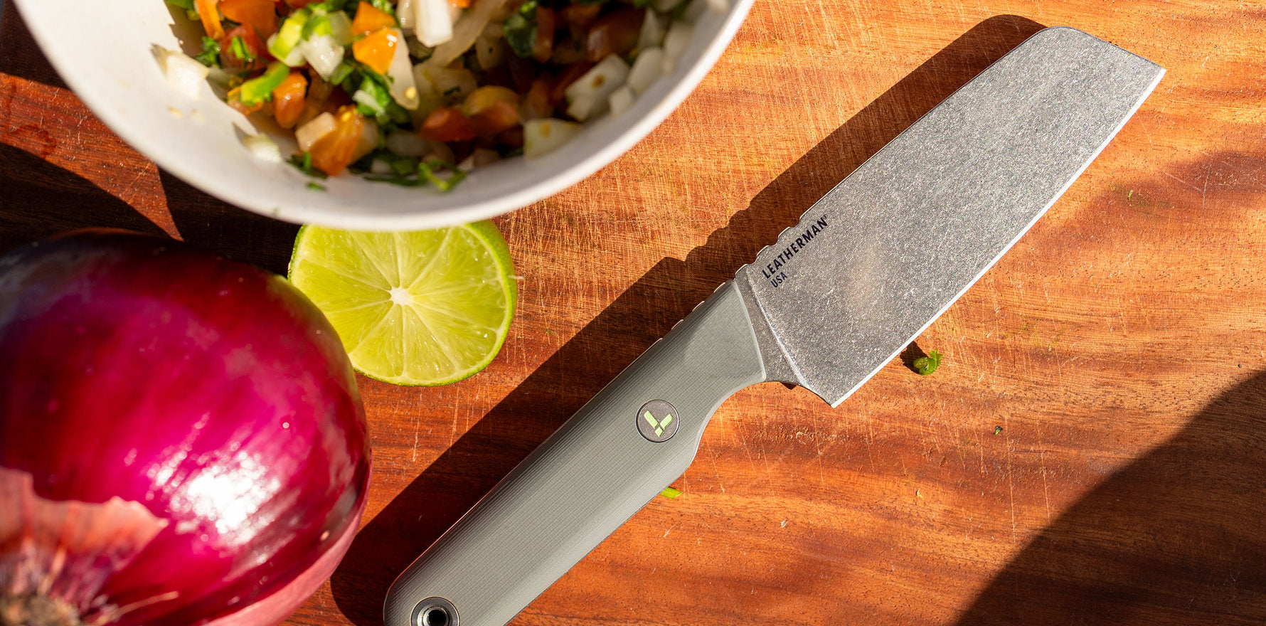 Alpine Rustle next to freshly made pico de gallo