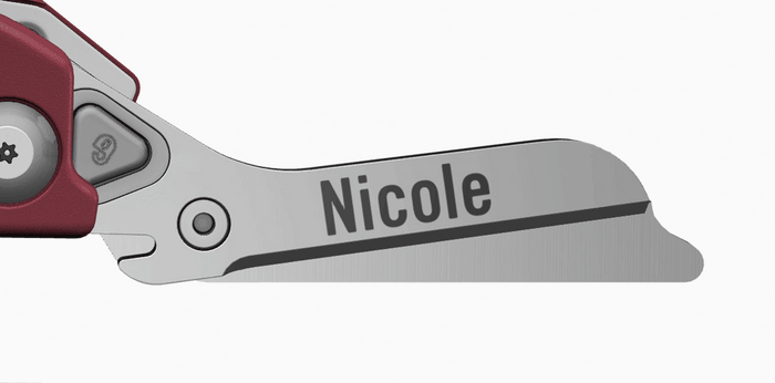 Translation missing: en.Leatherman Raptor with customized text