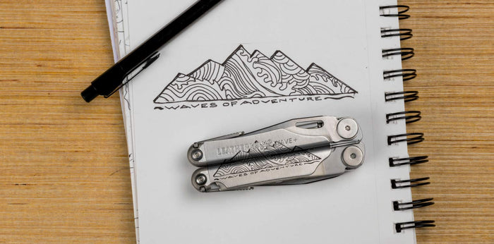 Translation missing: en.Leatherman Wave with customized art
